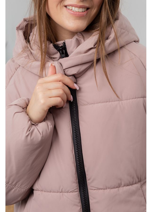 Темно-бежевая демисезонная куртка женская 22.1845 46( ) темно бежевый AKSAN