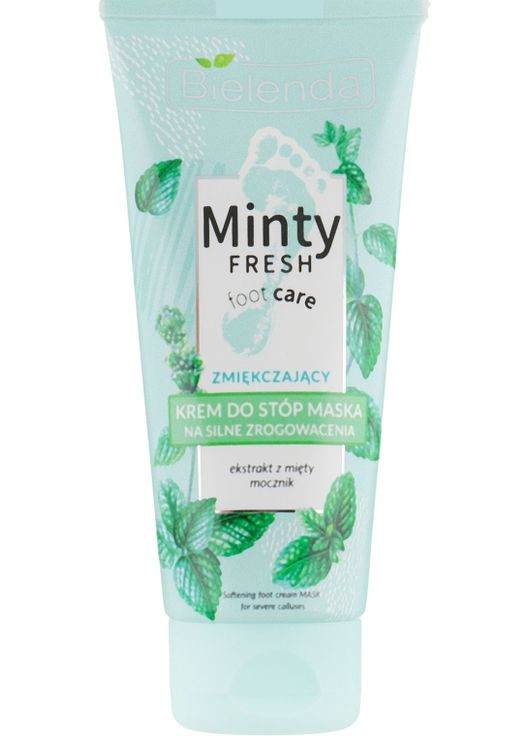 Смягчающая крем-маска для ног Minty Fresh Foot Care Softening Foot Cream Mask 100ml. Bielenda (368656535)