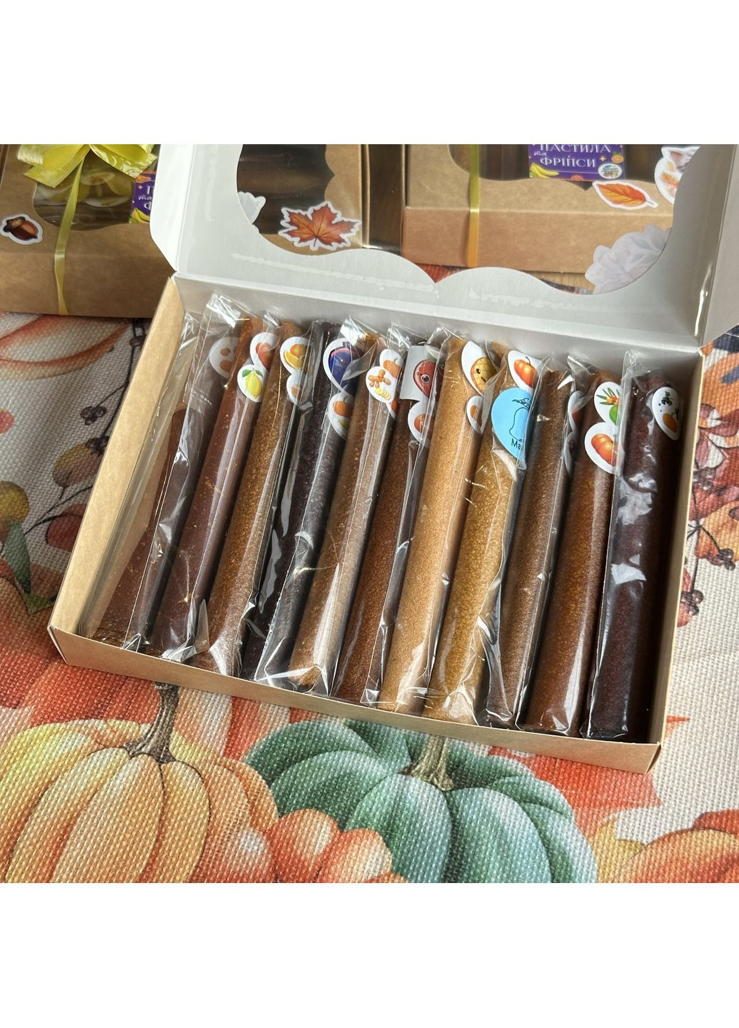 Пастила натуральна “Гарбузова насолода”, осіння серія, 11 смаків, 200 г, без цукру No Brand (365435147)