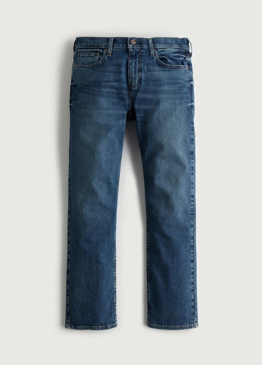 Темно-синие демисезонные джинсы straight hc9307m Hollister