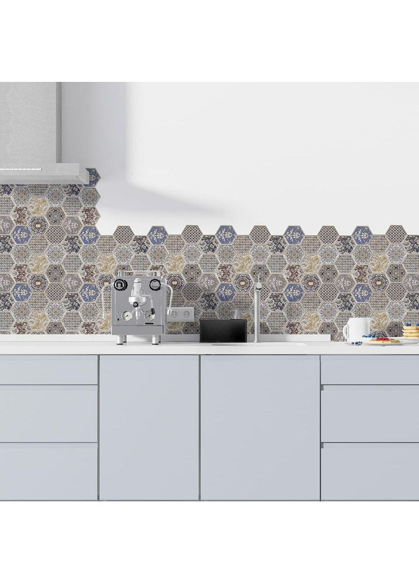 Декоративна ПВХ плитка на самоклейці 280х300х5мм Соти, ціна за 1 шт. love-shopping Sticker Wall (355800477)