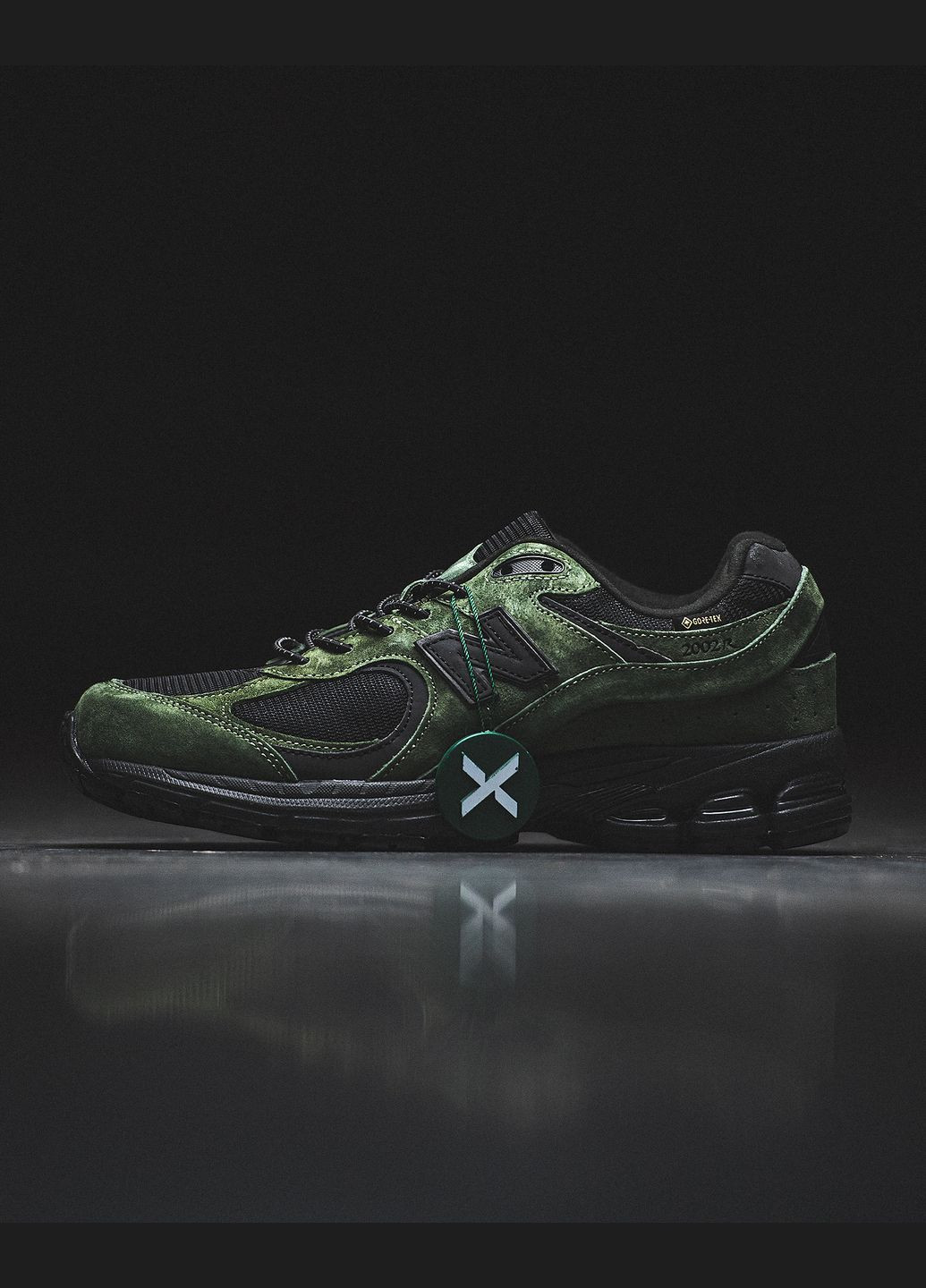 Темно-зелені Осінні кросівки чоловічі No Brand