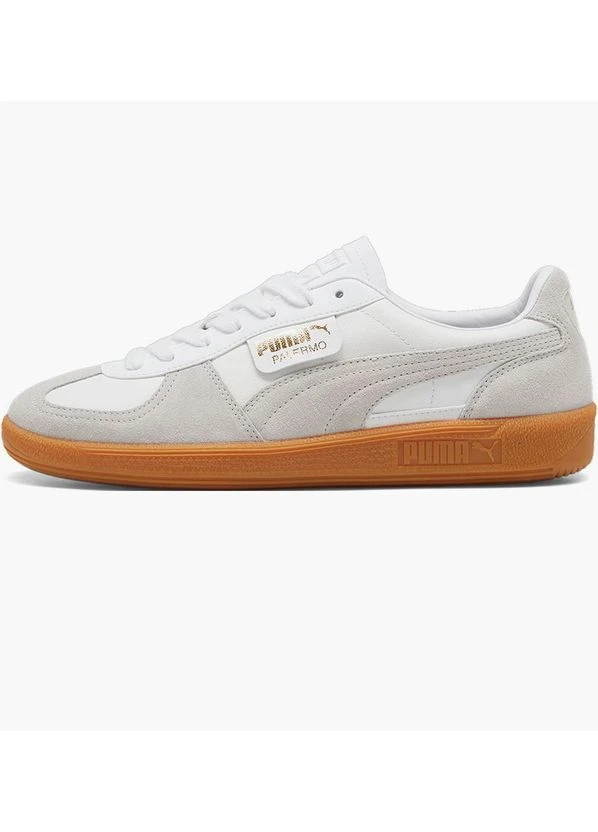 Сірі кросівки palermo leather sneakers grey 396464-12 Puma