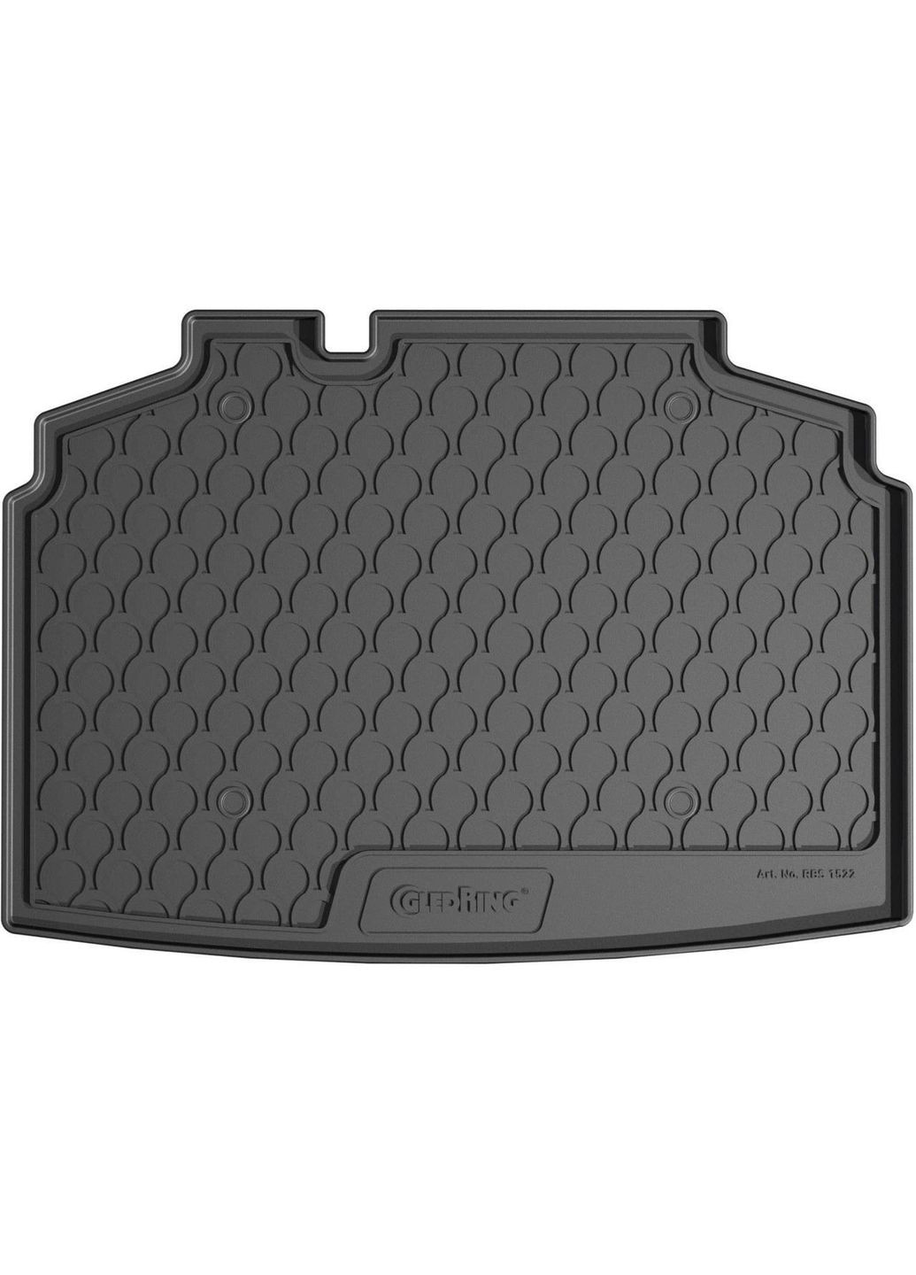 Резиновый коврик в багажник для Skoda Fabia (mkIV) 2021→ (хэтчбек) (с двухуровневым полом) (нижний Gledring (361241387)