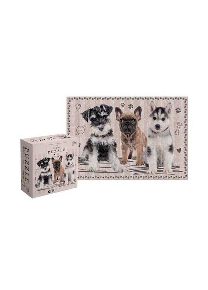 Пазли тришарові Puppy Sign 2, 250 шт. Interdruk (369154929)