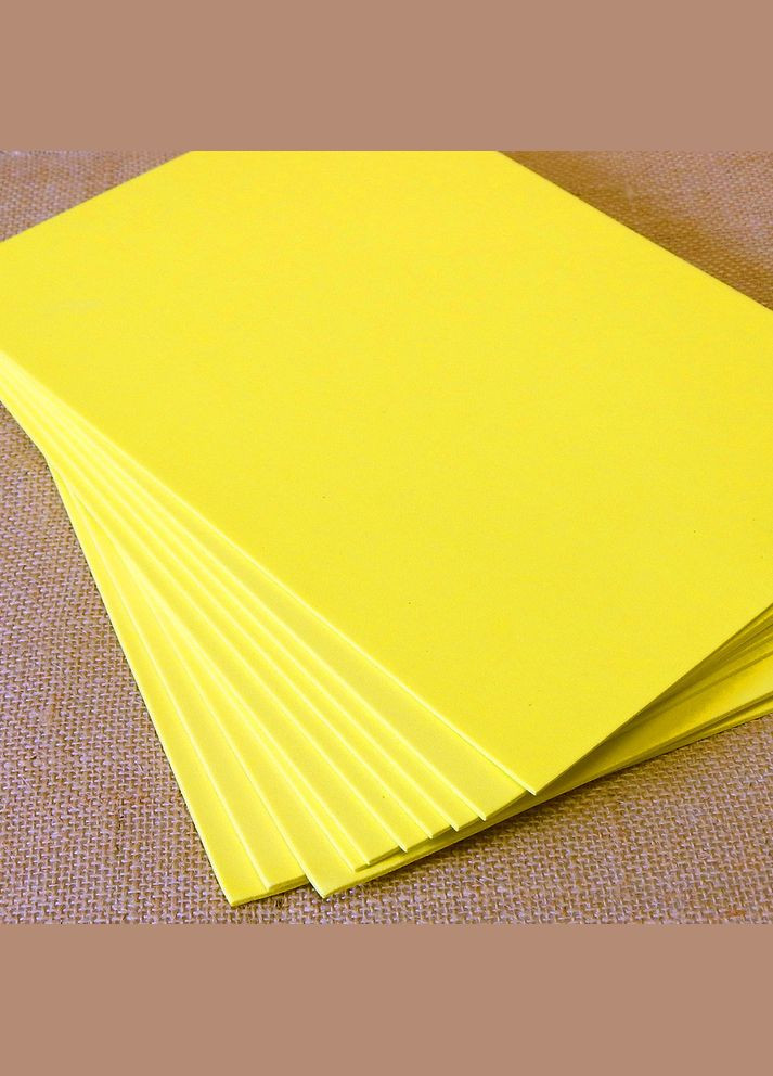 Фоамиран EVA матовый, 2 мм, 20х30 см, солнечный No Brand (341730942)