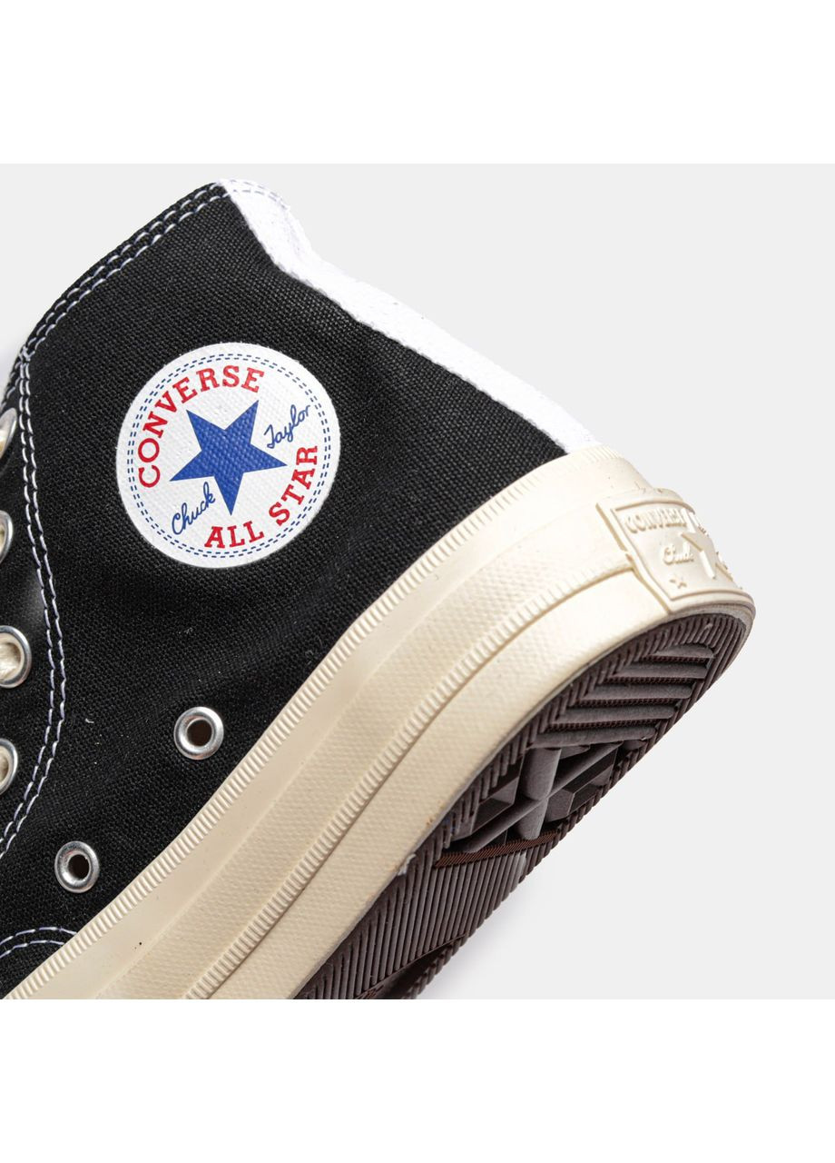Кеды Converse Chuck Taylor All Star 70 Hi Comme des Garcons PLAY Black A08791C Конверс No Brand белые демисезоны (366196175)