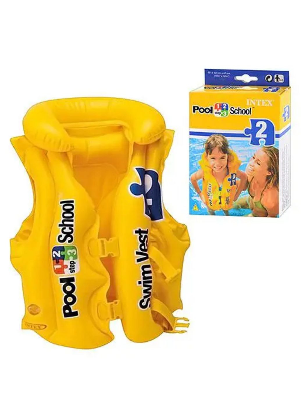 Жилет надувной детский 58660 49 х 46 см Intex (338257998)