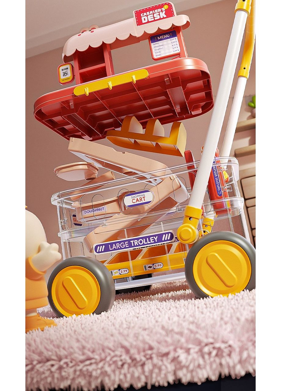 Игровой набор Super Market 2-в-1: тележка для покупок + кассовый аппарат ( ) No Brand (370625932)