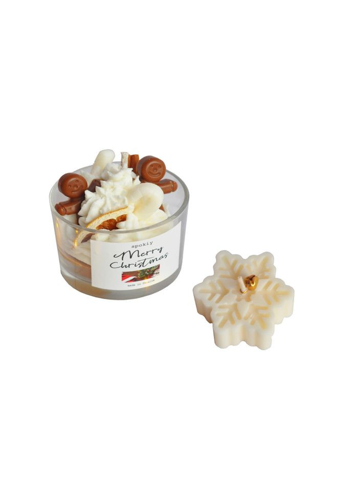 Новорічний набір свічок із соєвого воску «Merry Christmas» SP2396 ручної роботи Spokiy (315135575)