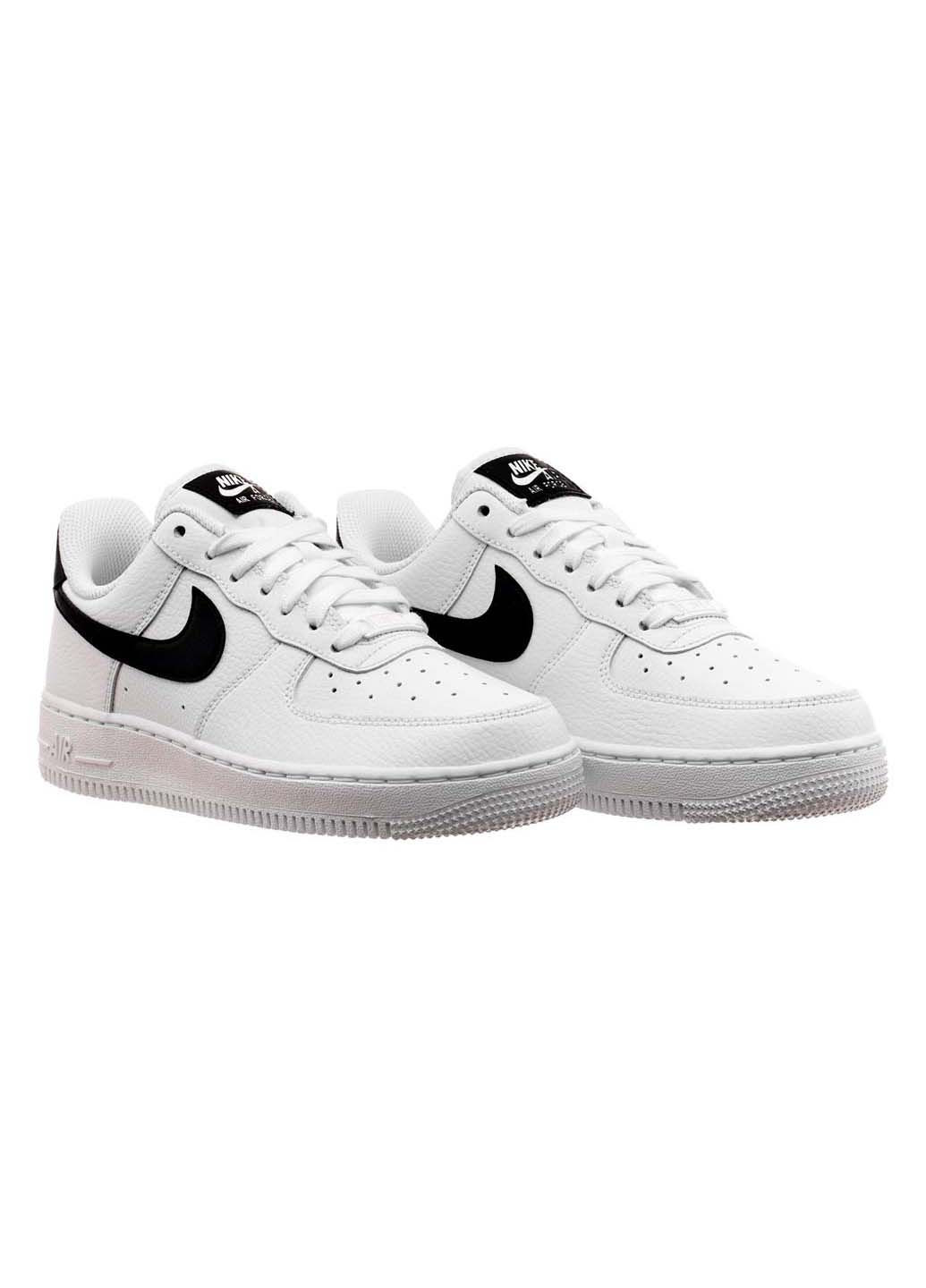 Чорно-білі осінні кросівки жіночі air force 1 low white black m Nike