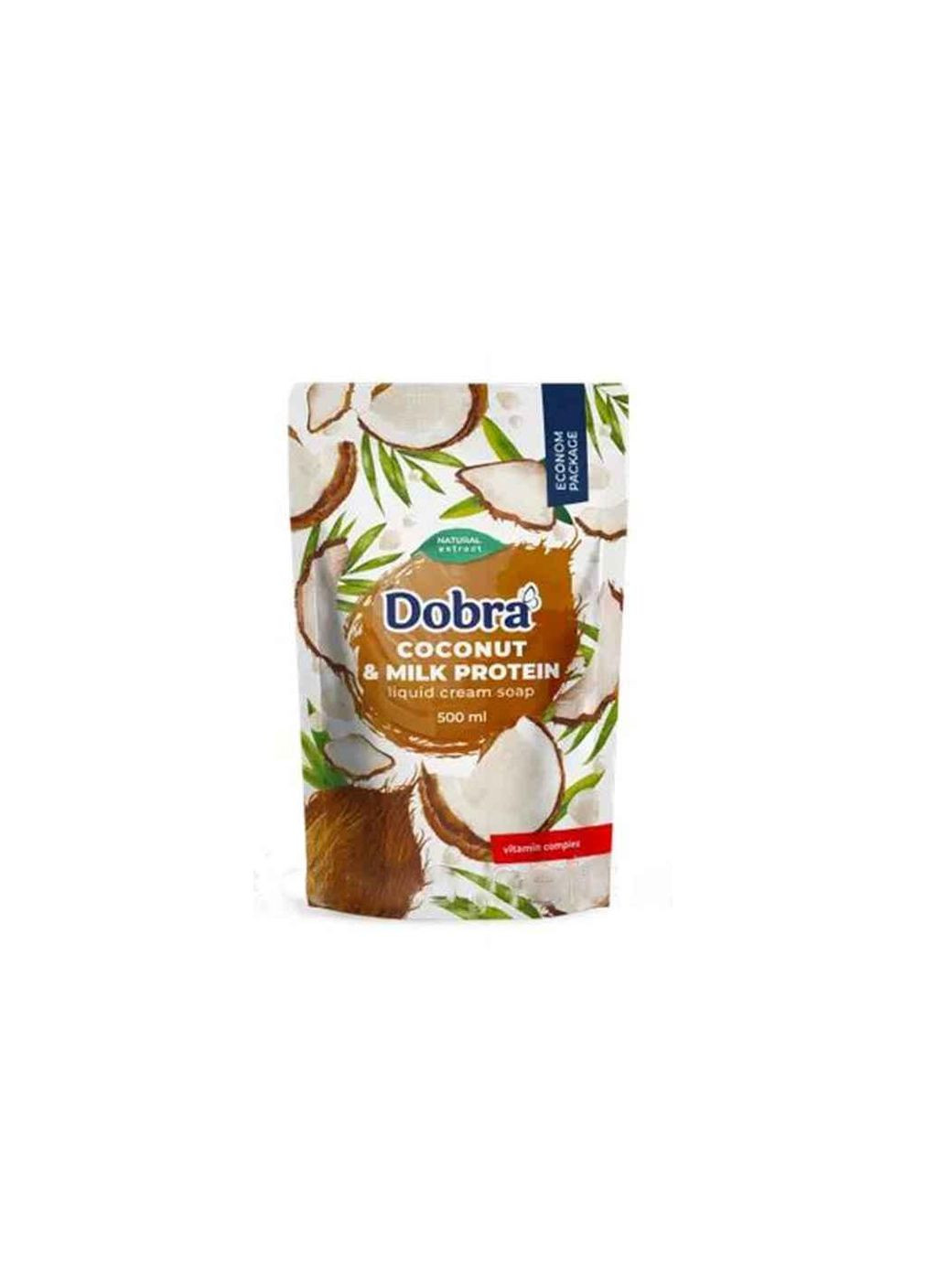 Креммило 500мл дой-пак Кокос і молочний протеїн ТМ Dobra (303675346)