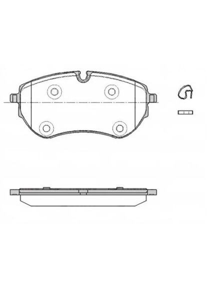 Колодки тормозные дисковые (комплект 4 шт.)) VW AMAROK 1853.00 Remsa (368534136)
