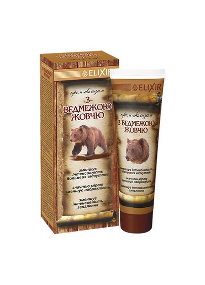 Крем-бальзам С медвежьей желчью 75 г (1090156956) Elixir (368770829)