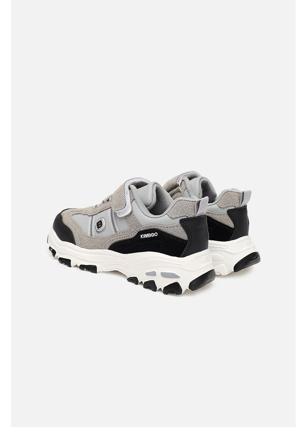 Серые демисезонные кроссовки для девочки цвет серый цб-00283418 Kimboo