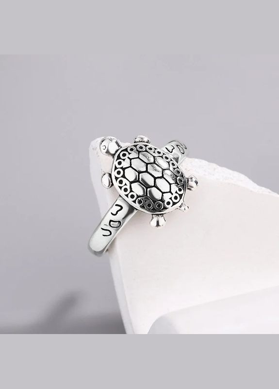 Кольцо женское серебристая морская черепаха размер регулируемый Fashion Jewelry (289355707)