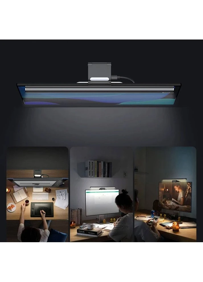Лампа для монитора i-wok2 Series USB Asymmetric Light Source Screen Hanging Light (Youth) Black (DGIW000101) [83002] Baseus (399456189)