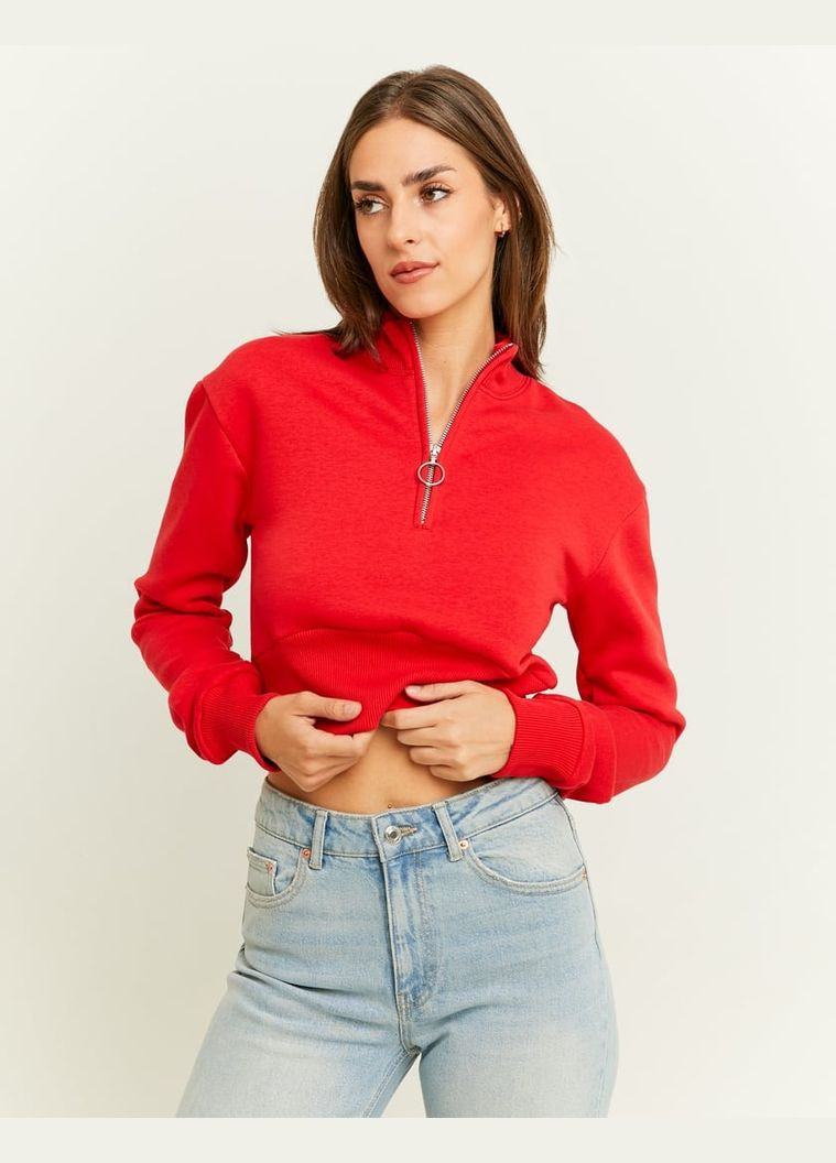 Красный свитшот Tally Weijl однотонный (311947472)