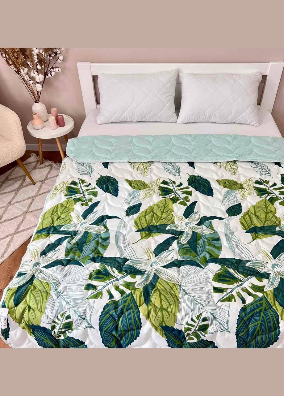 Ковдра на літо стьобане 175 × 210 см Зелений (П-al-lito-satkovdra25-3-02) No Brand (342097640)