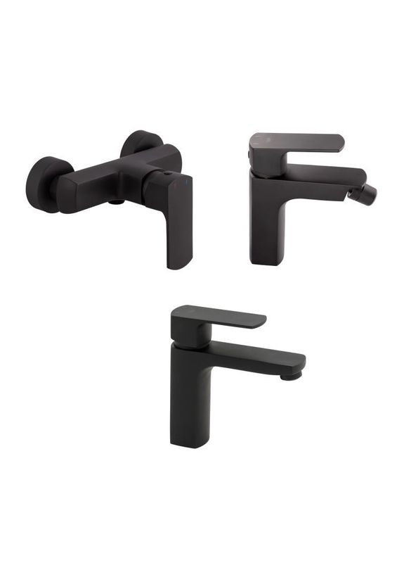 Комплект смесителей Lipno: Смеситель для душа QTLIPNO4023101CB + Смеситель для раковины QTLIPNO1023101CB + Qtap (317569952)