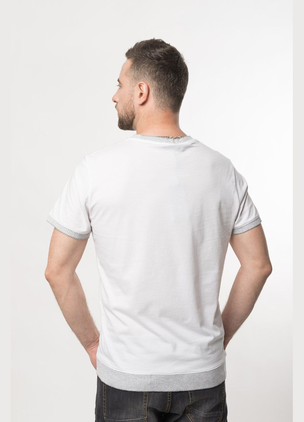 Біла футболка чоловіча 2608т Luca Bertelli