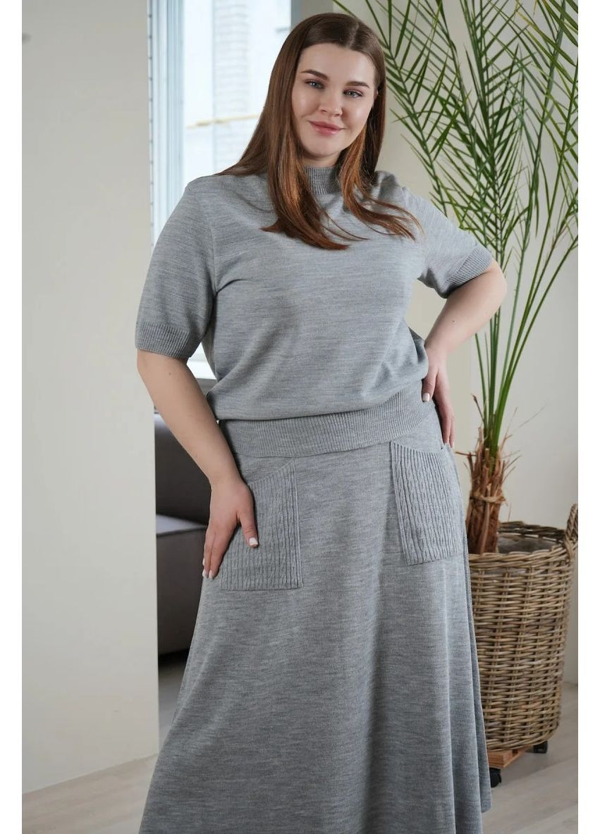 Сірий демісезонний джемпер, колір сірий Nita