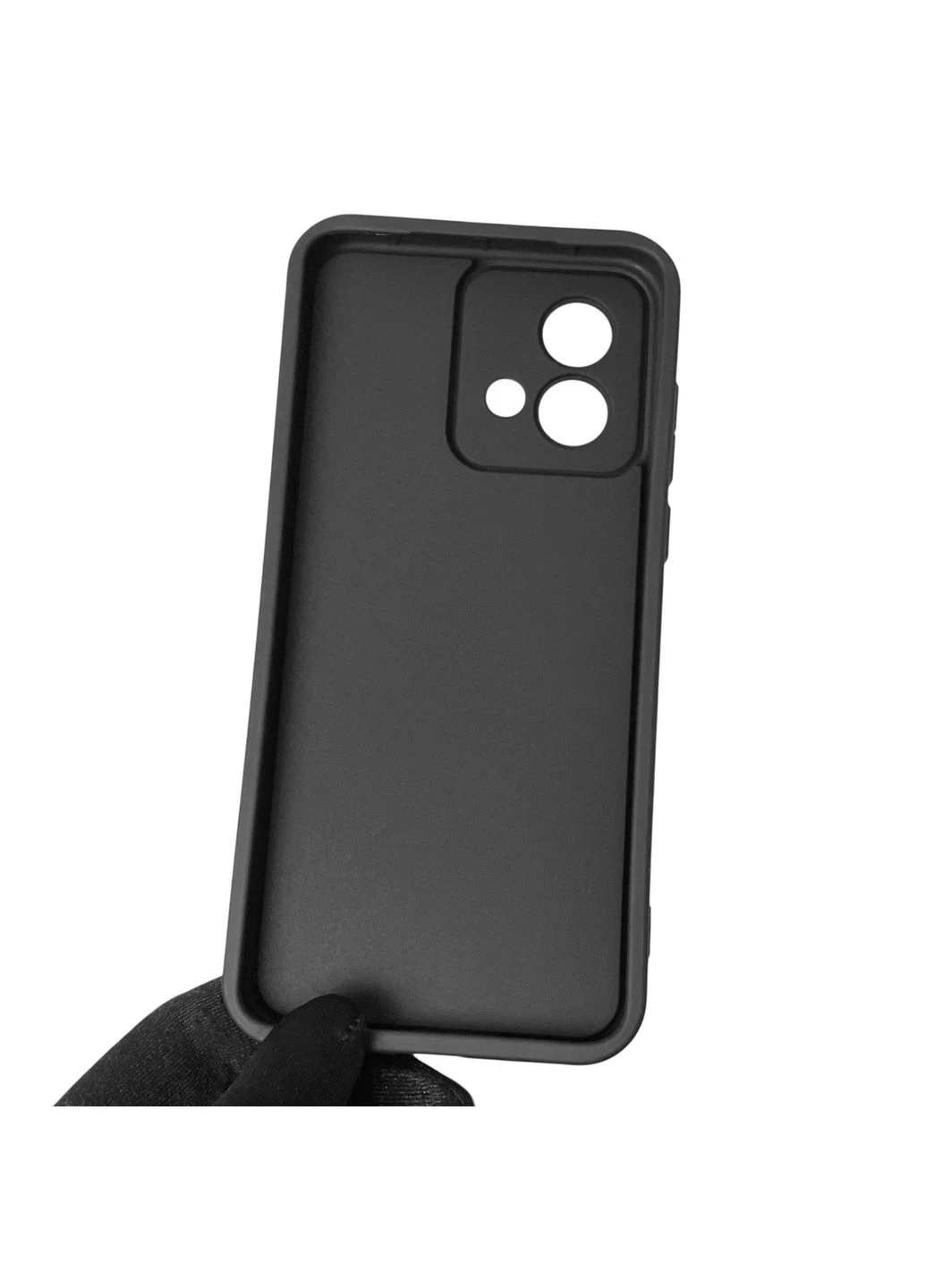 Чохол силіконовий Soft Touch з 3D принтом злого кота для Moto G84 (PAYM0011RS) чорний (Повний захист камери) Motorola (378978598)