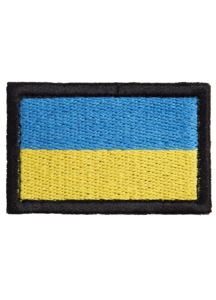 Шеврон нашивка на липучке Флаг Украины, вышитый патч 3,5х5,3 см IDEIA (275870197)