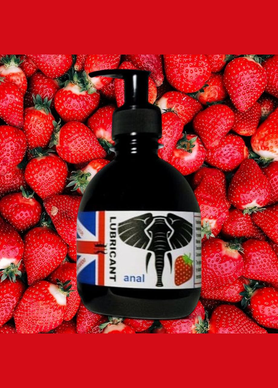 Анальна змазка лубрикант на водній основі з ароматом Полуниці 300 мл, Royal Lube No Brand (334000049)
