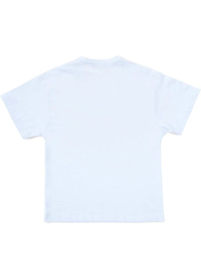 Біла демісезонна футболка дитяча базова (7250-170g-white) A-yugi