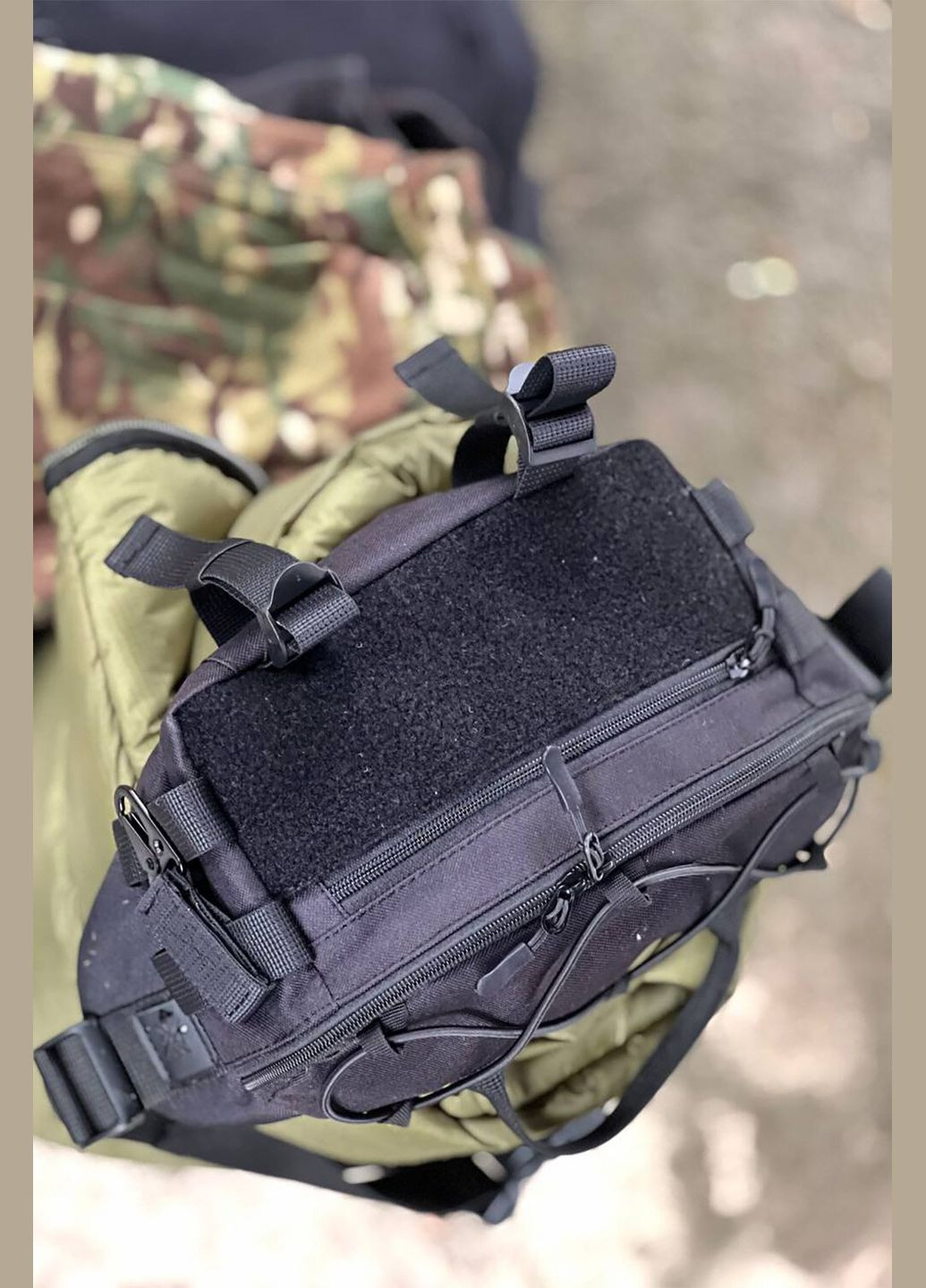 Бананка Т1 чорного кольору big velcro Mamakazala (337472033)