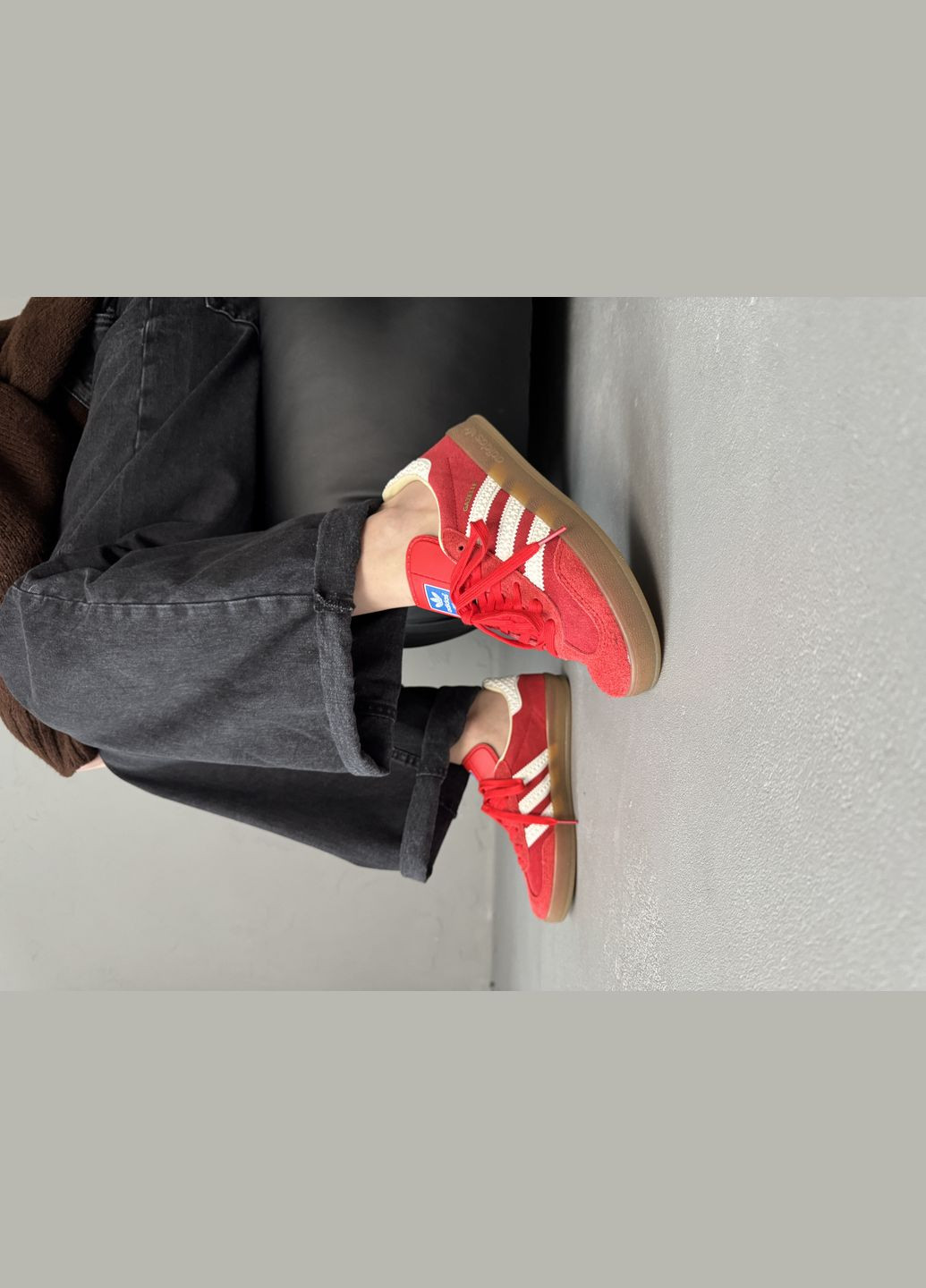 Кроссовки женские и мужские Adidas Gazelle red | Адидас Газель красный | Адидас Газель красный No Brand красные демисезоны (316091165)