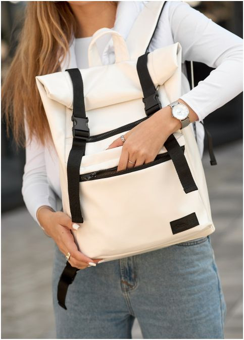 Рюкзак ролл унисекс RollTop LTT белый Sambag (302519328)