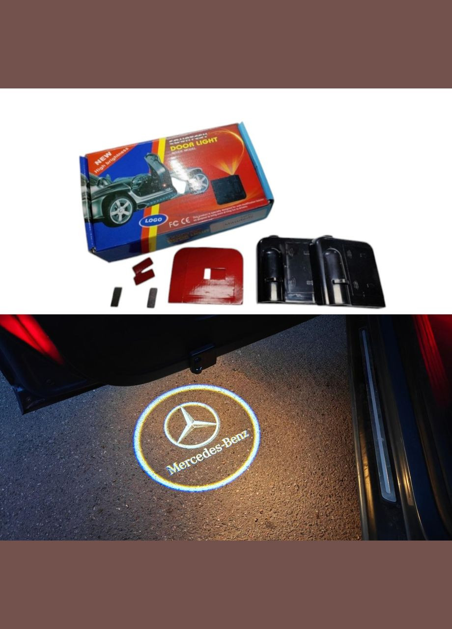 Світлодіодне підсвічування на дверях автомобіля з логотипом Mercedes Mercedes-Benz (331017481)