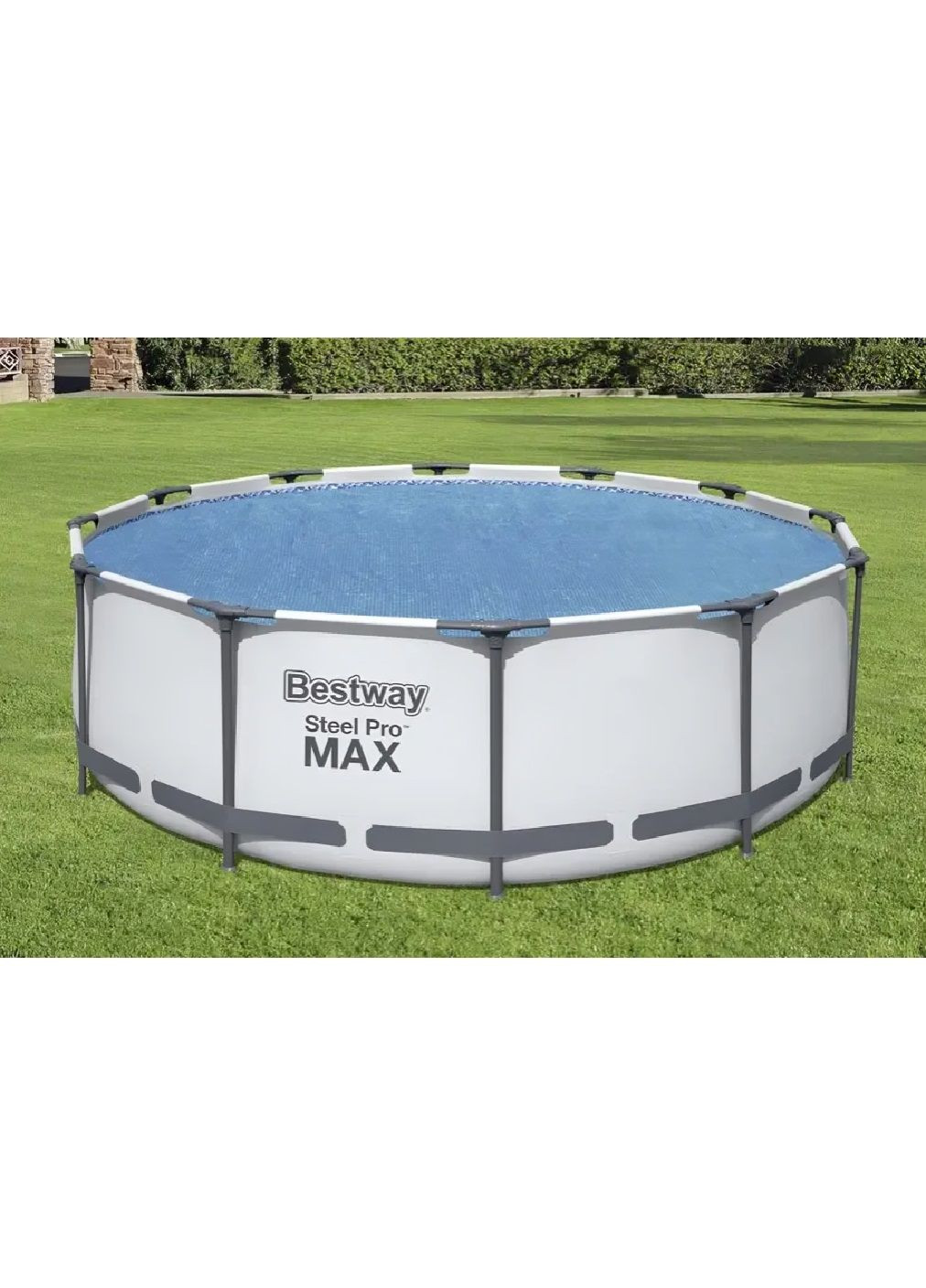 Тент захисне покриття фольгована плівка чохол для круглого каркасного басейну діаметром 366 см (480223-Prob) Unbranded (331960112)