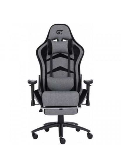 Крісло ігрове X2534-F Gray/Black Suede (X-2534-F Fabric Gray/Black Suede) GT Racer x-2534-f gray/black suede (290704602)