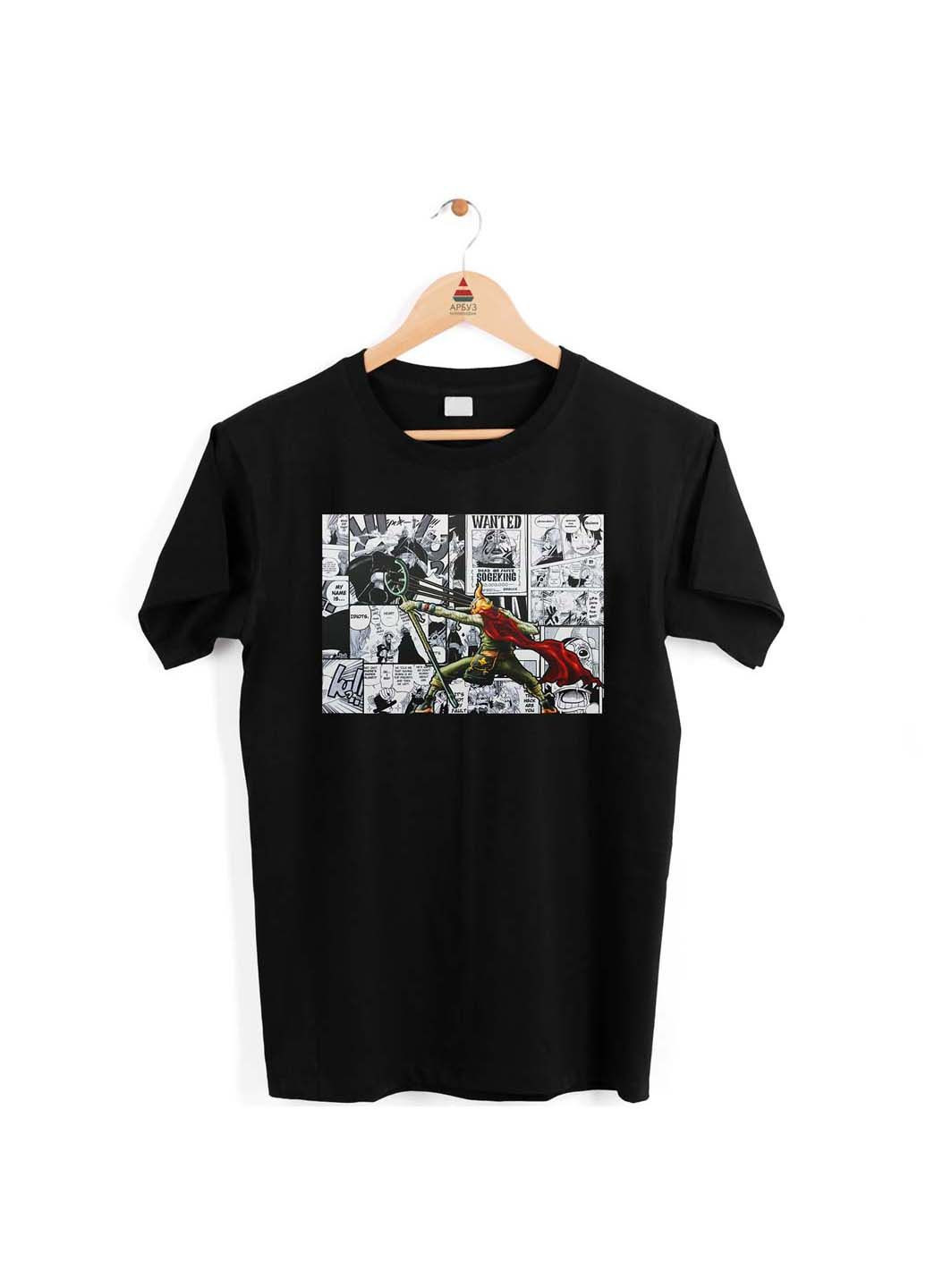 Черная футболка one piece ван-пис sogeking согекинг комикс Кавун