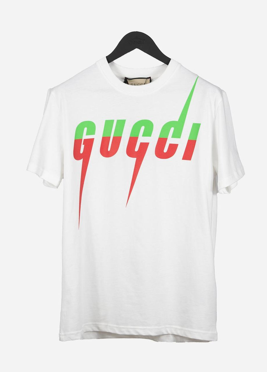 Белая футболка f0012 Gucci -shi-9794