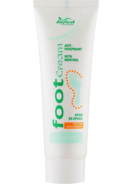 Крем-антиперспирант для ног против потения с ментолом Foot Cream 50ml (291509-74107) Biofresh (368650136)