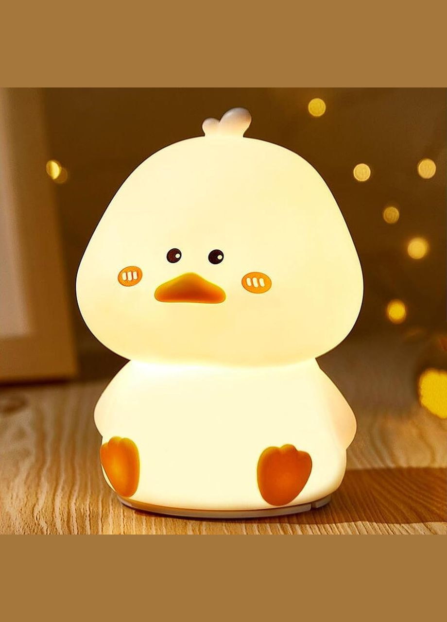 Аккумуляторный ночник-светильник SL40 силиконовая уточка с пультом ДУ Light Duck White VHG (334305185)