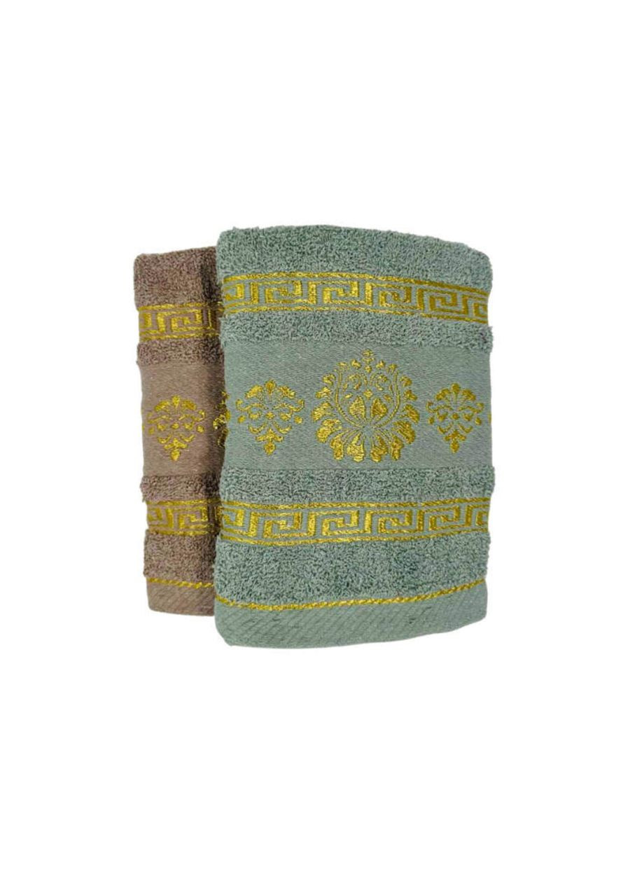 Рушники для обличчя та рук махрові 2 шт. ML496 Ananasko комбінований