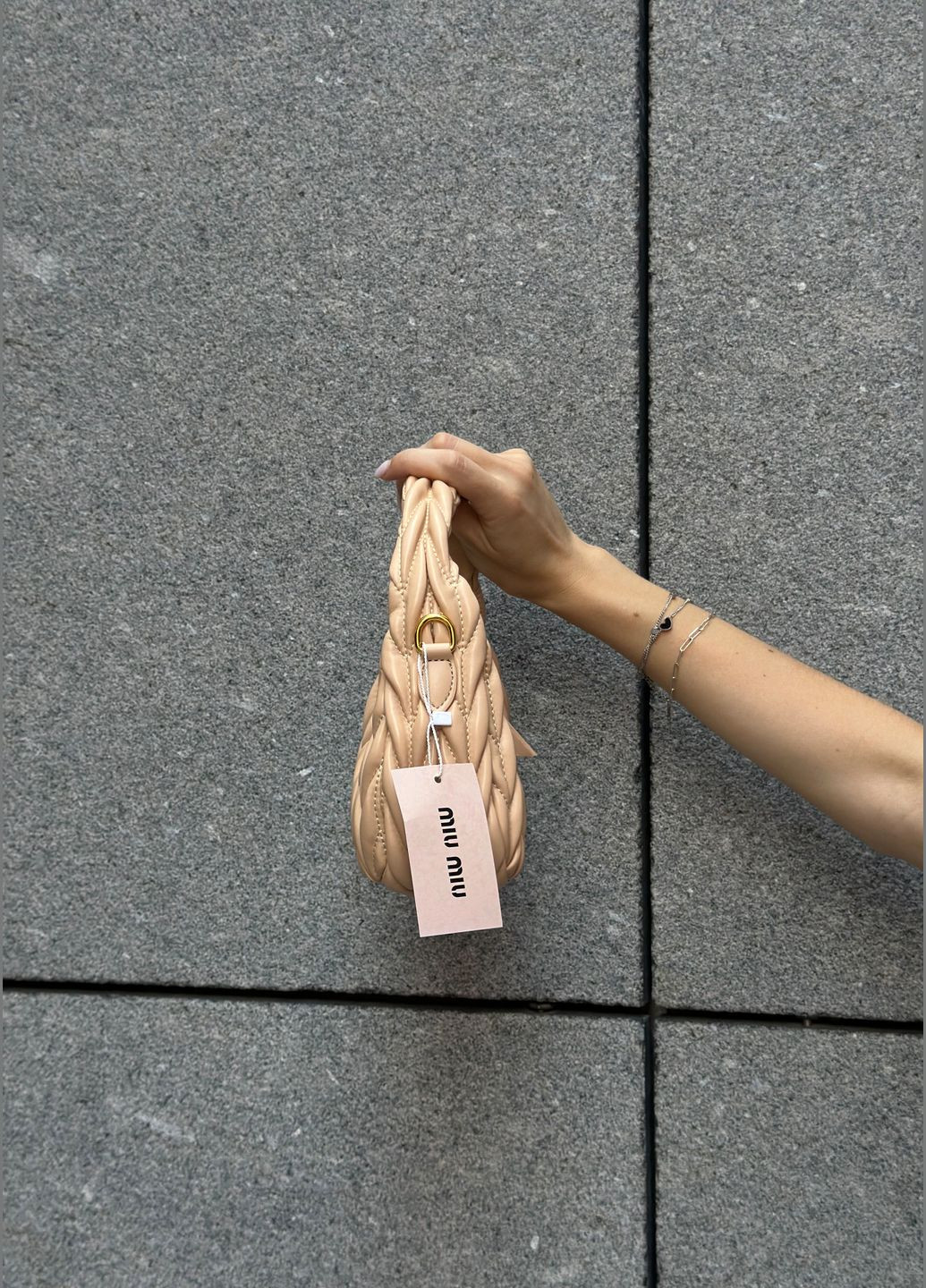 Женская сумка Miu miu 2178 бежевая No Brand (301065004)