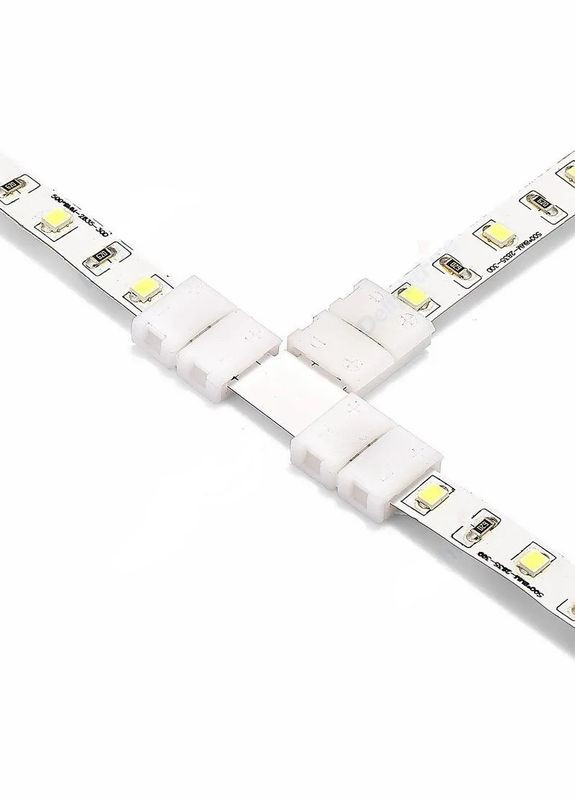 Конектор для світлодіодної стрічки LED кутовий Т-подібний 10мм 4pin No Brand (334302338)