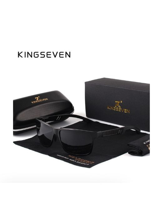 Чоловічі сонцезахисні окуляри в класичній оправі з поляризованими лінзами N7180 DESIGN KINGSEVEN (299332643)