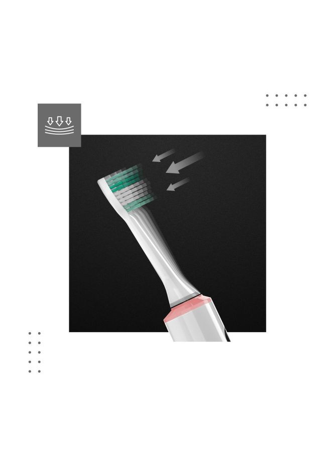 Звукова зубна щітка Crystal 30 White No Brand (347311556)