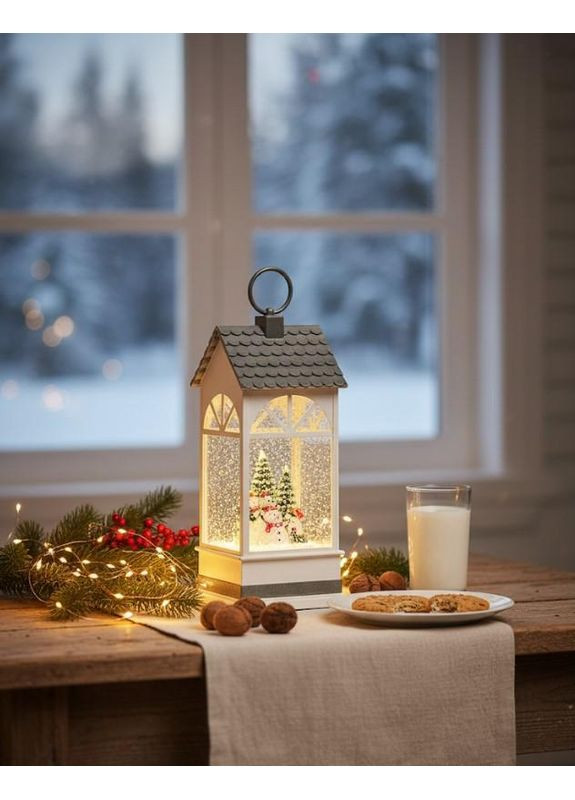 Новорічний нічник-ліхтар XMAS з підсвіткою та музикою, 27,3 см Po Fanu (365877027)