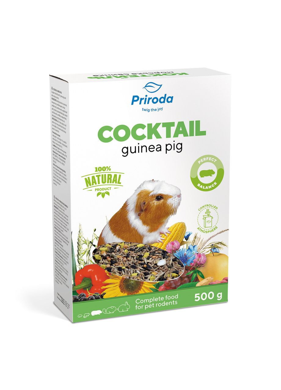 Корм Коктейль «Морская свинка» для морских свинок, 500 г Природа (365593222)