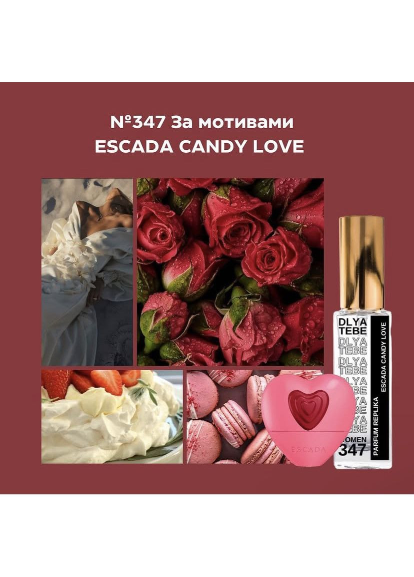 Парфуми за мотивами CANDY LOVE woman No347 — 35 Dlya Tebe (385826387)