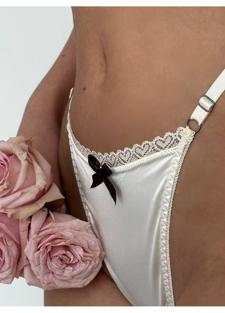 Білий демісезонний жіноча нижня білизна (бюстгальтер + трусики) s білий (do3541/1) Ghazel