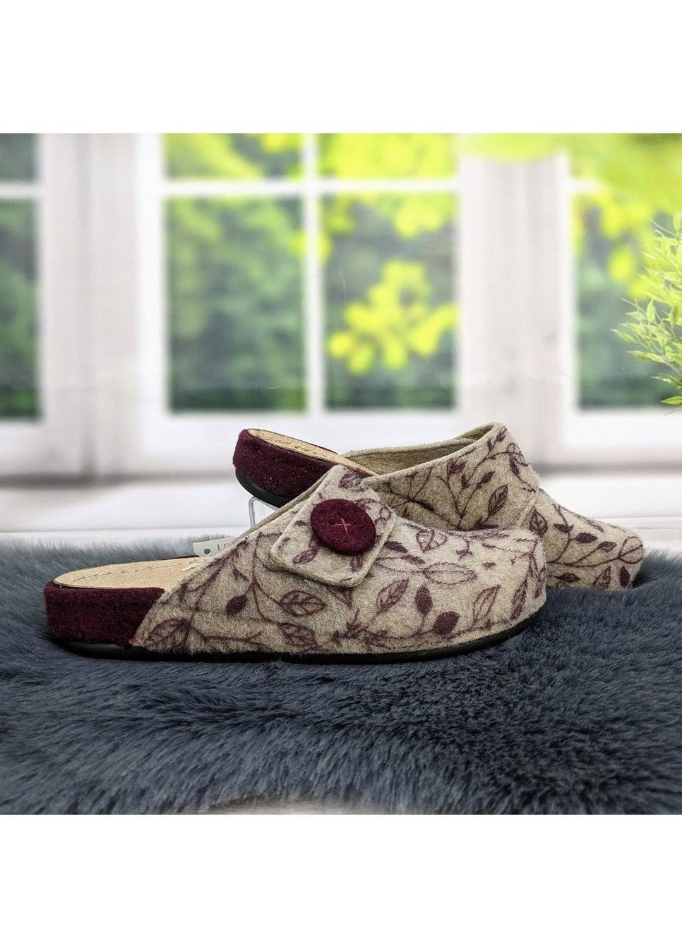 Тапочки домашні жіночі фетрові на широку ногу Inblu (311216631)